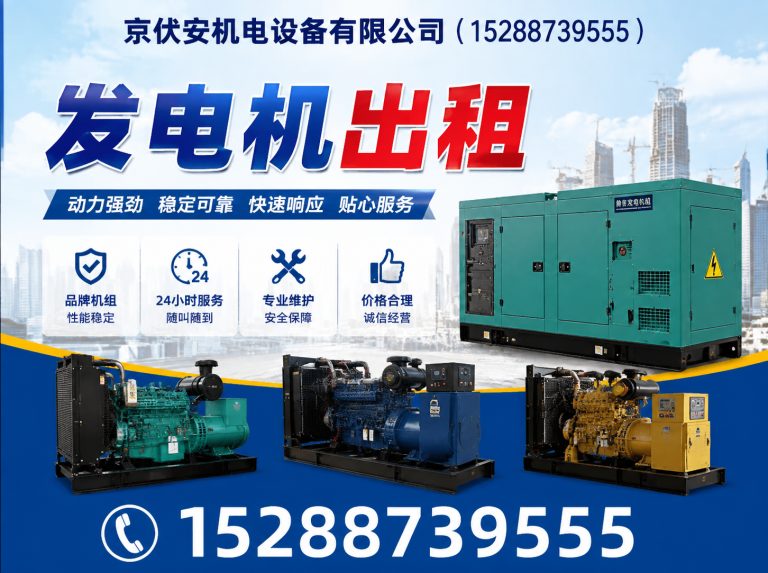 黔东南应急发电机出租展示图